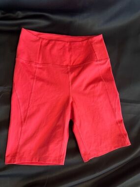 girlfriend collective High-Waist Bike Shorts in Hot Pink